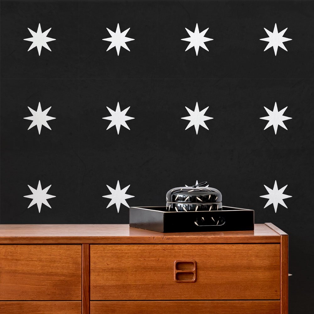 black and white lone star bedroom wall stencils