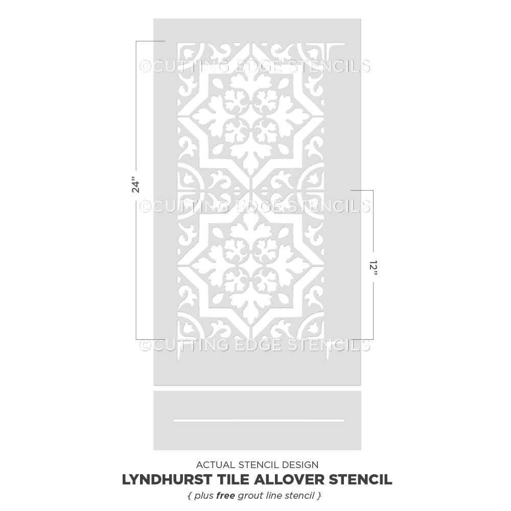 Lyndhurst Tile Stencil