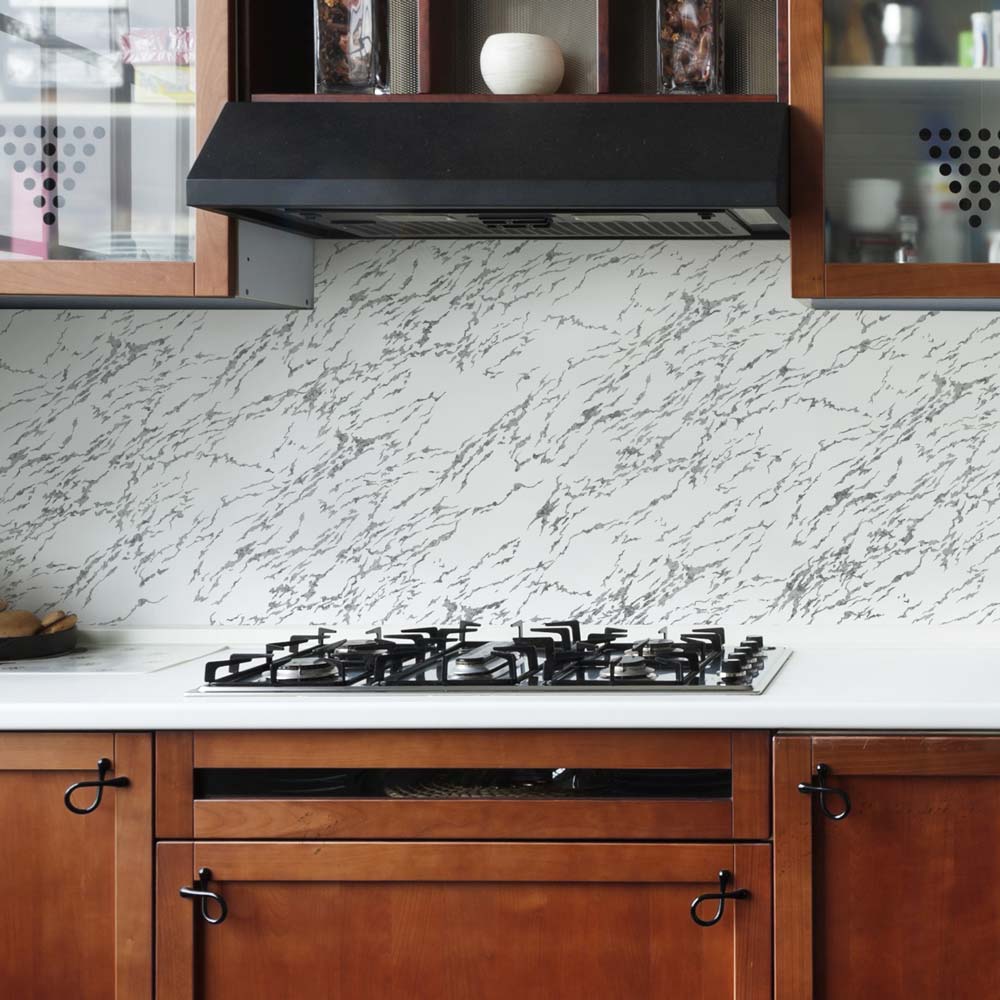 dark kitchen marble stencil wall stencils