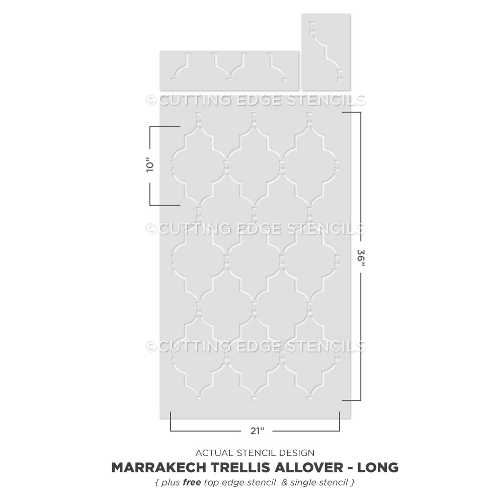 marrakech trellis stencil