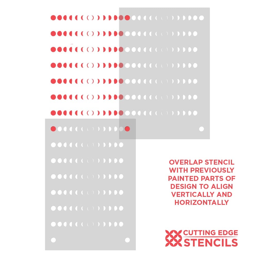 moon phase stencil