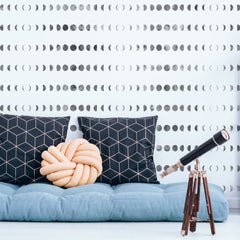 Moon Phases Wall Stencil