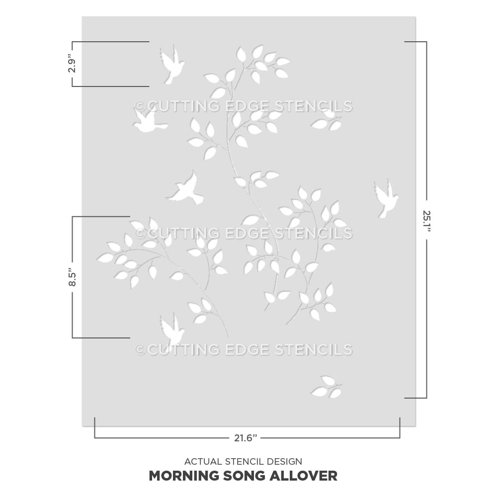 Morning Song Wall Stencil