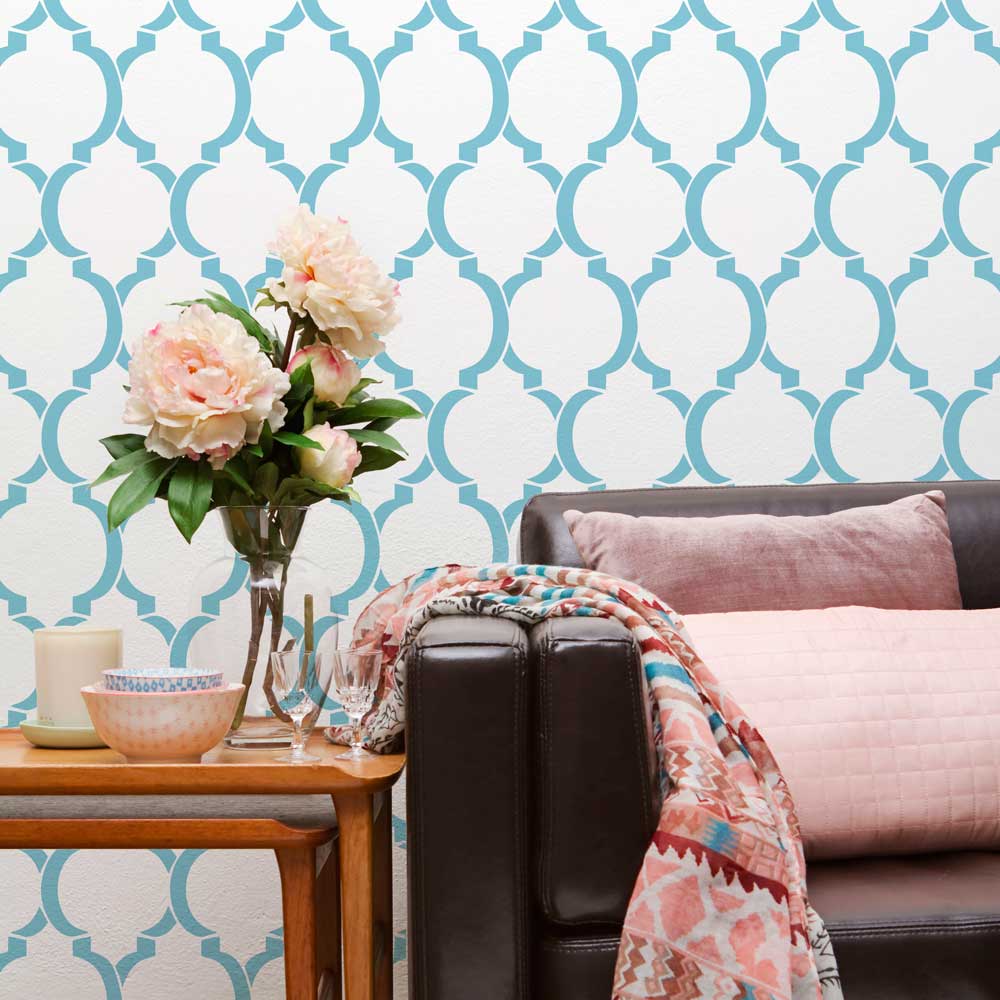 Moroccan Dream Modern Wall Stencil