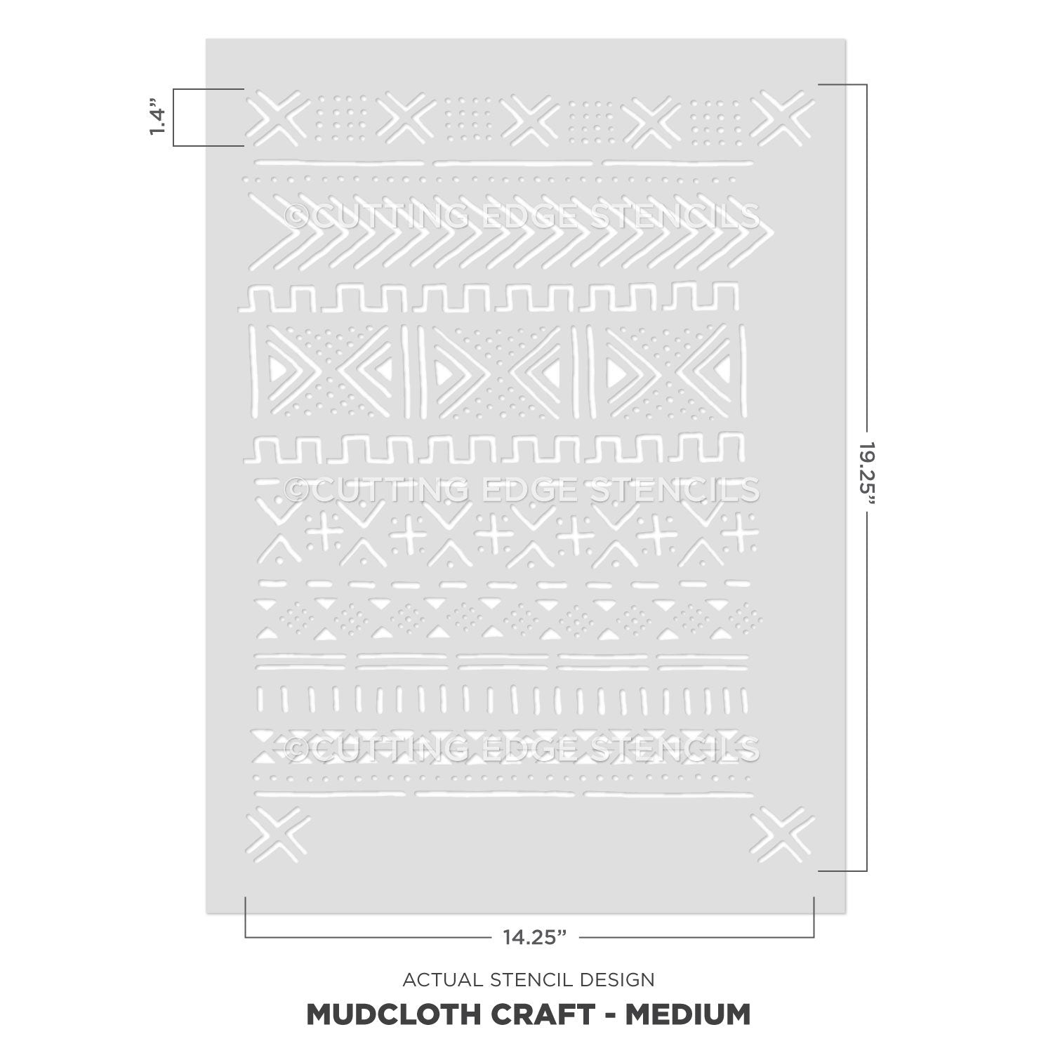 mudcloth stencil