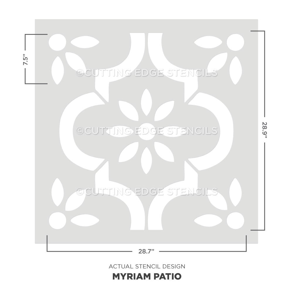 myriam concrete patio stencil for concrete floors