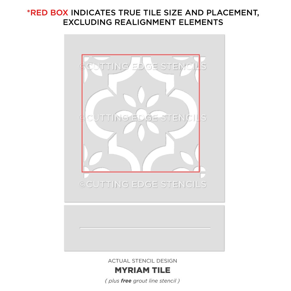 myriam tile stencil