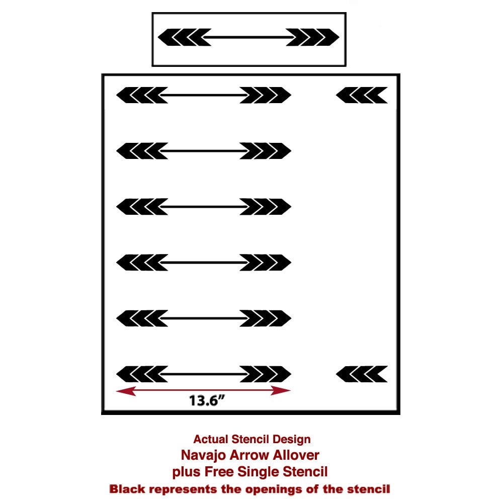 navajo-arrow-pattern-stencil-DIY-wall-decor-actual