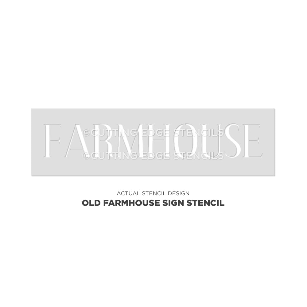 old farmhouse sign stencil actual image