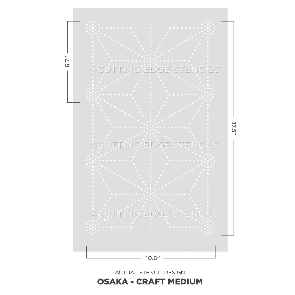 medium osaka furniture stencil actual stencil image