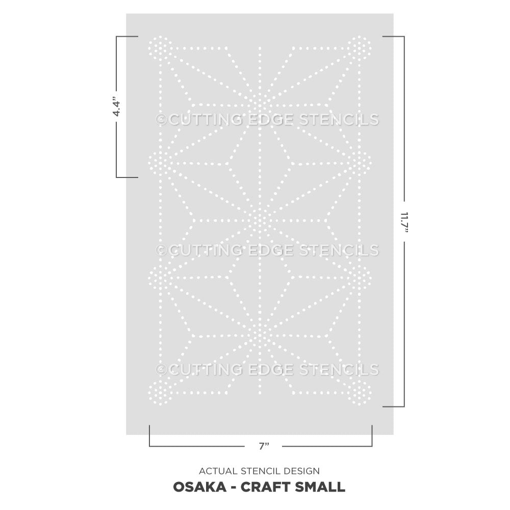 small osaka furniture stencil actual stencil image