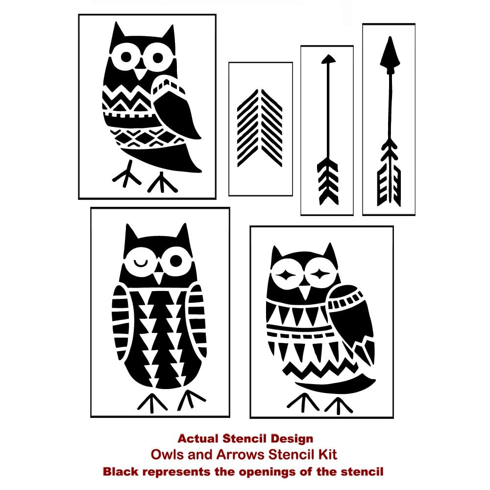 owls-arrows-wall-pattern-stencil-kit-for-nursery