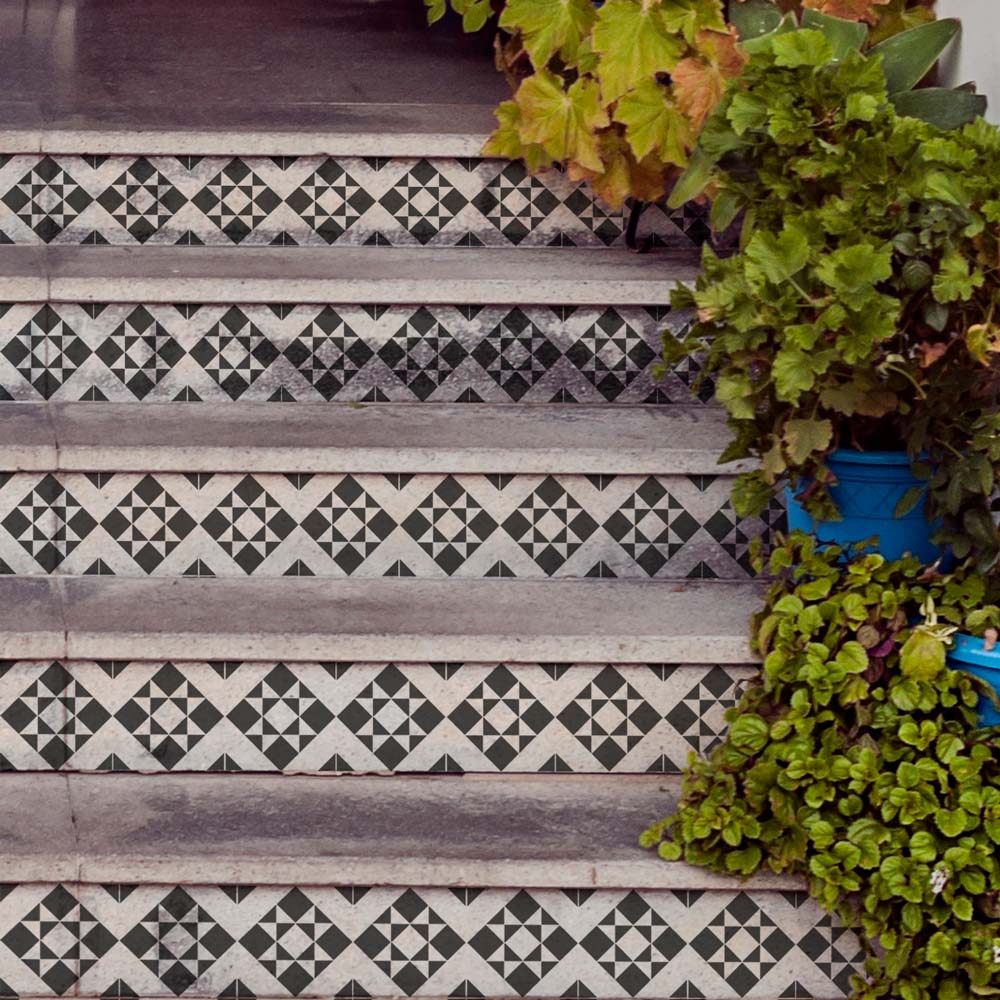 cement stairs oxford tile plants