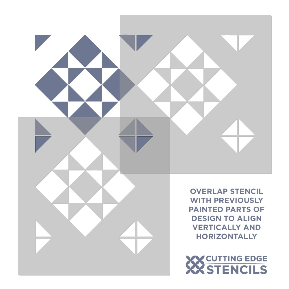 tile stencil oxform alignment