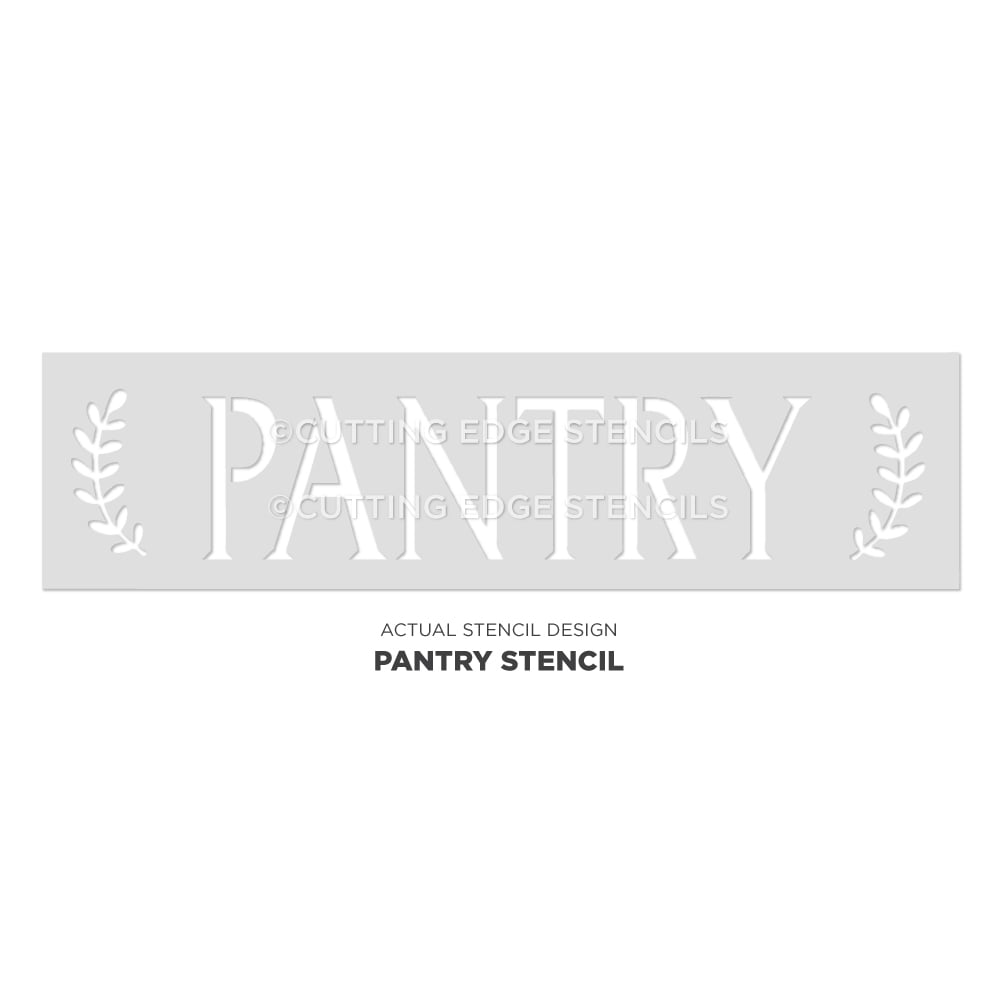 pantry sign stencil actual image