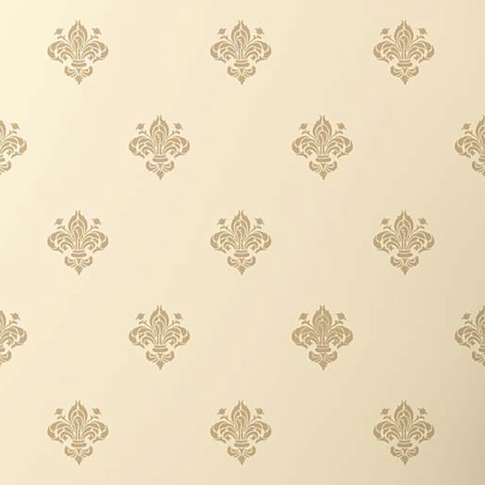 wall stencil fleur-de-lys flower french paris iris