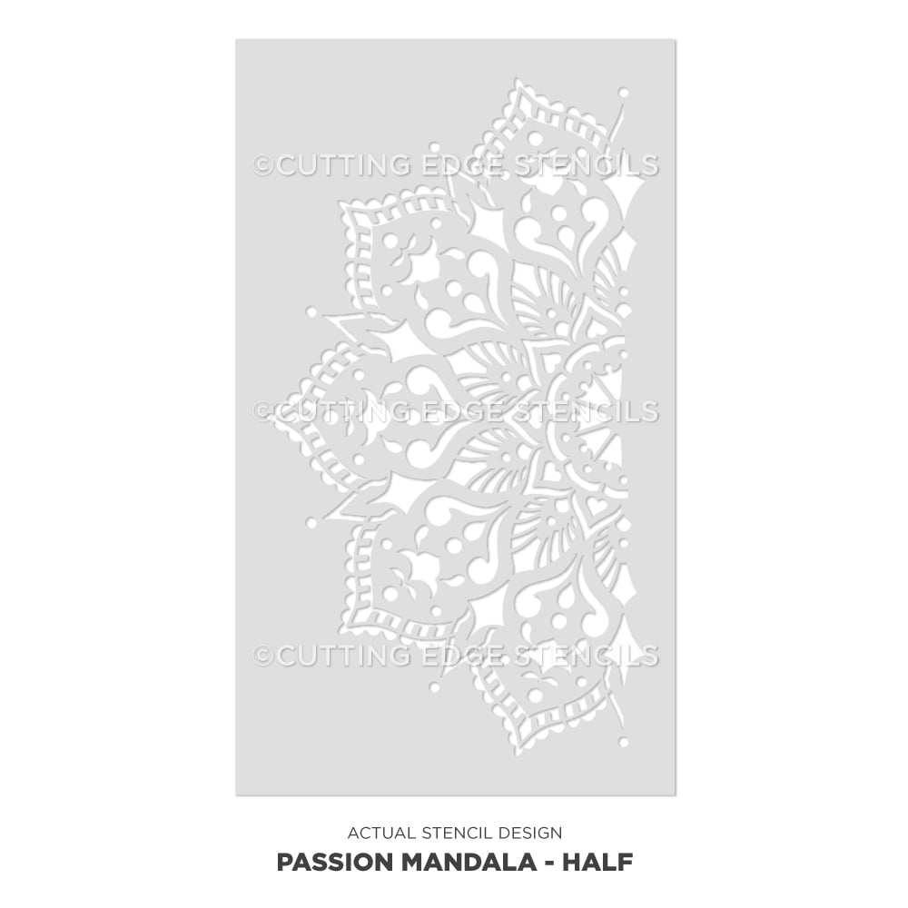 Passion Mandala Stencil Design Home Decor Stenciling