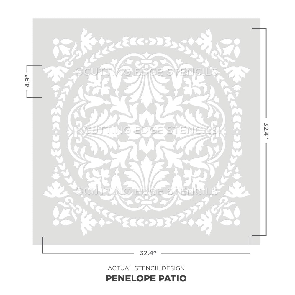 penelope concrete patio stencil for floors