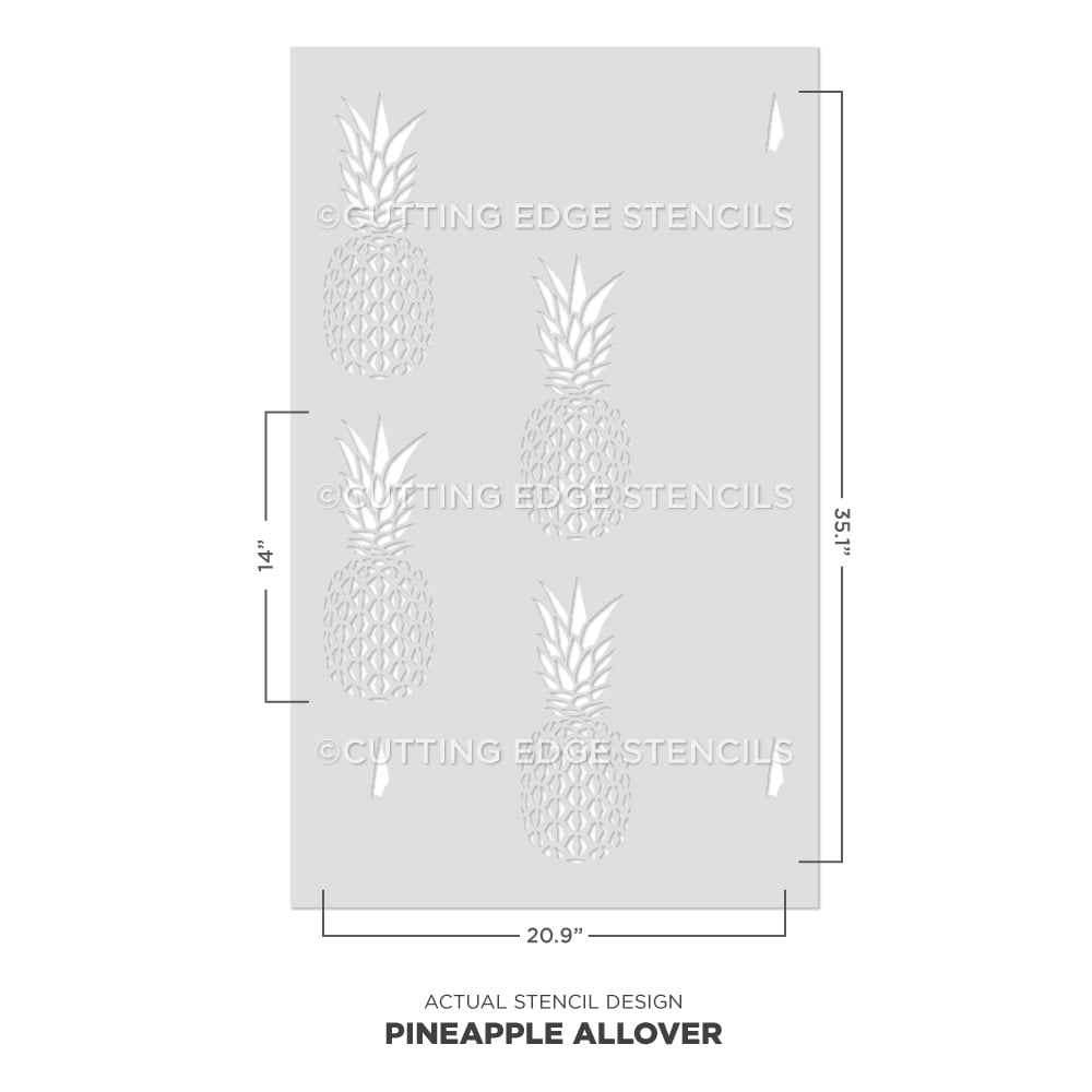 Pinapple allover stencil