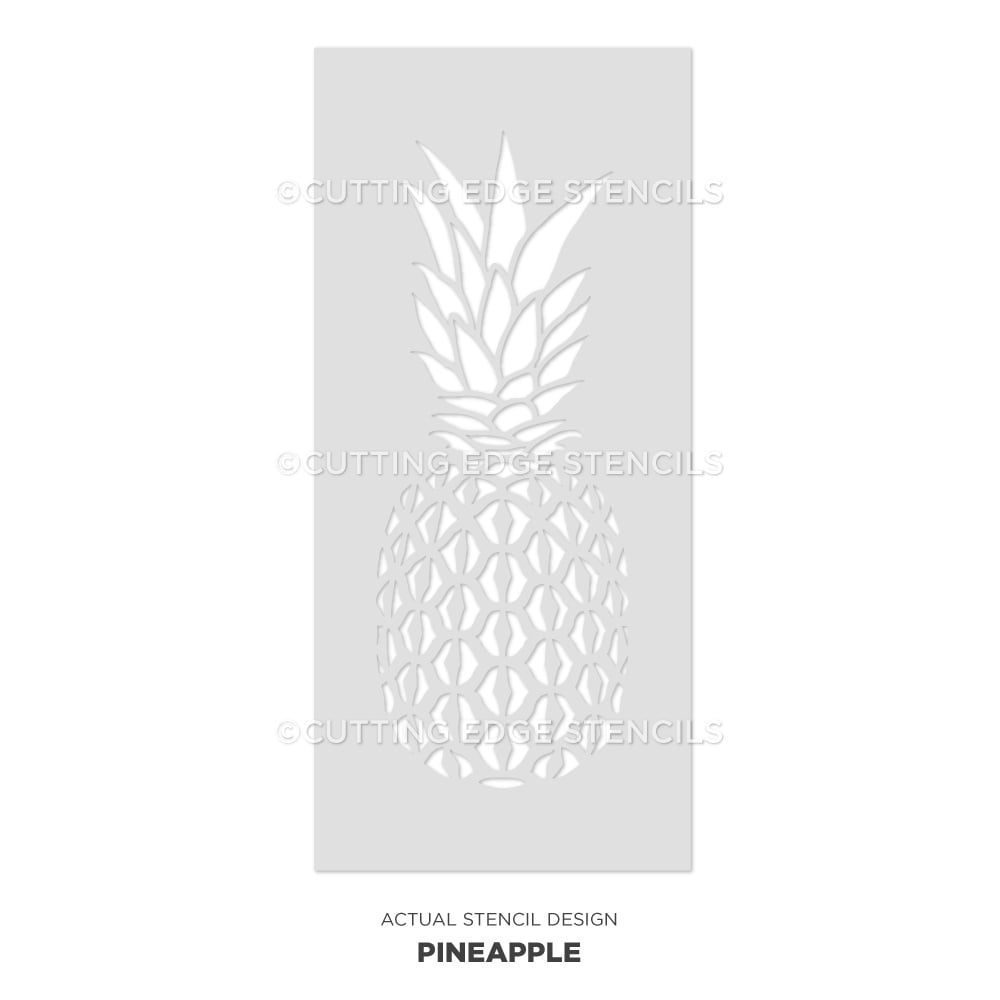 pineapple tropical stencil