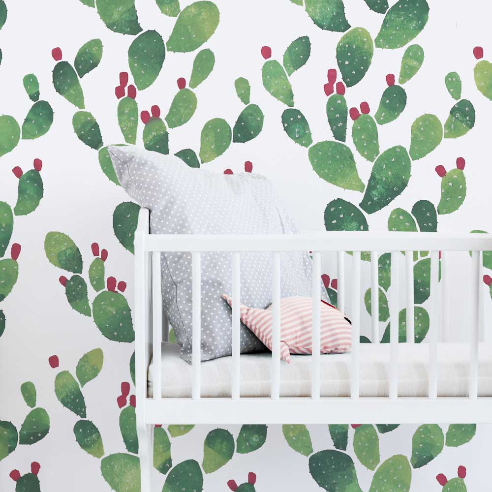 Prickly Pear Wall stencil nursery wall stencil