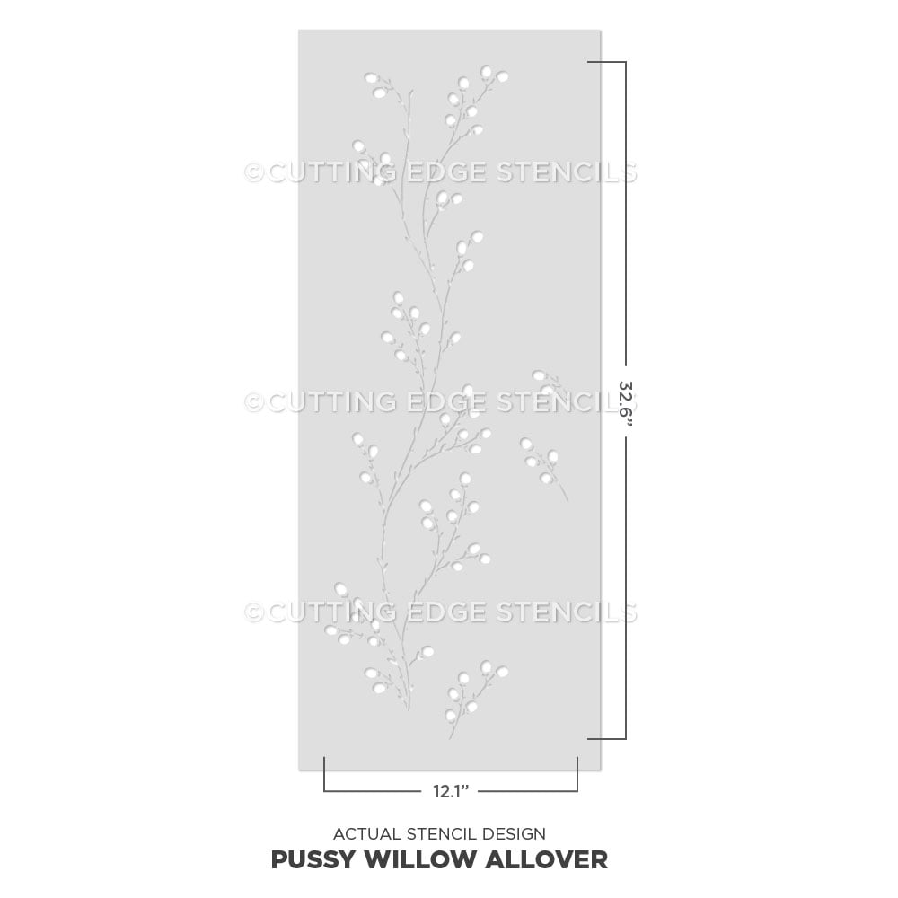 Pussy Willow Wall Stencil