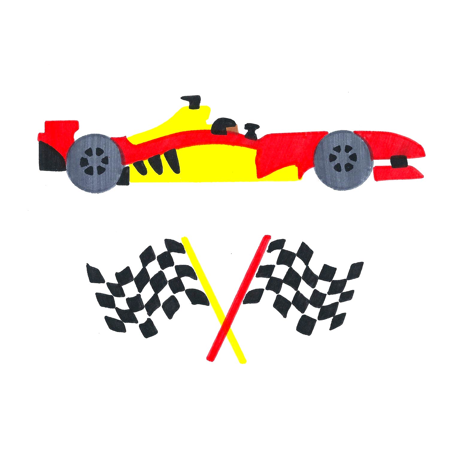 race car stencil