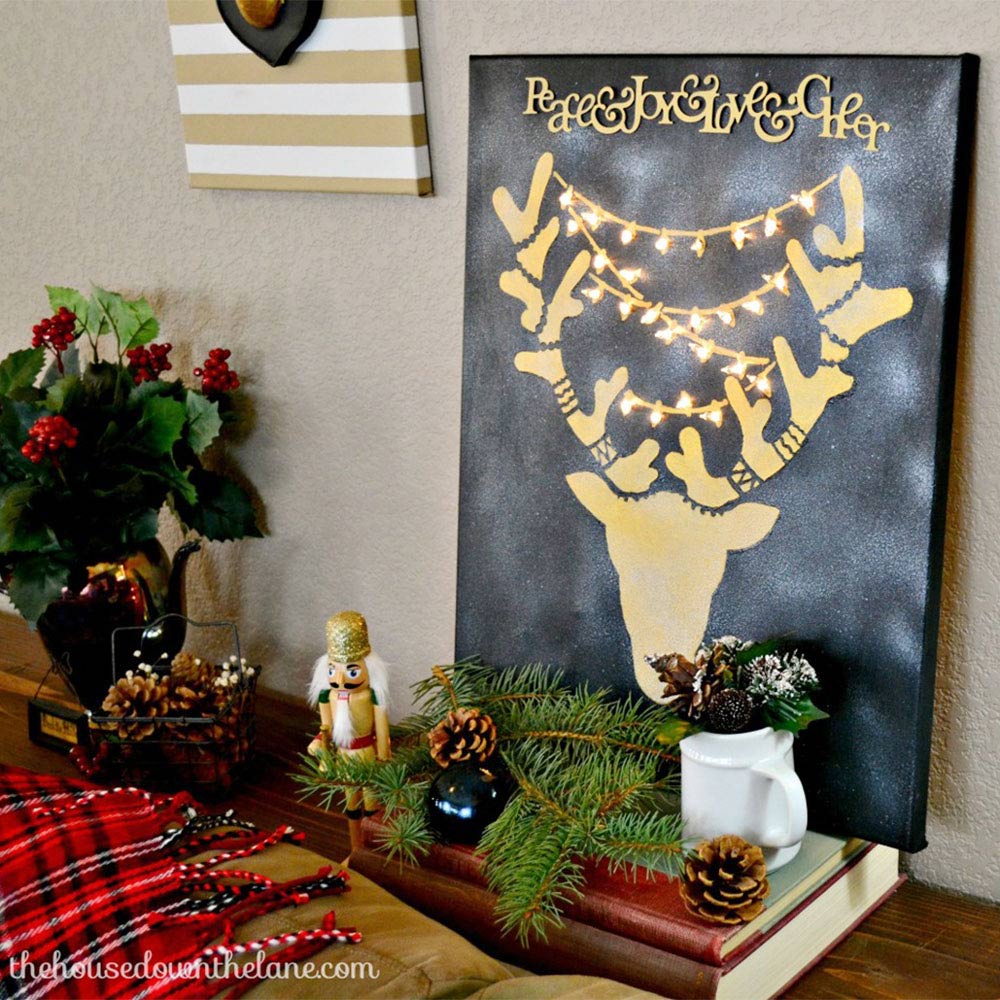 reindeer-craft-stencil-diy-stenciled-wall-art-lights