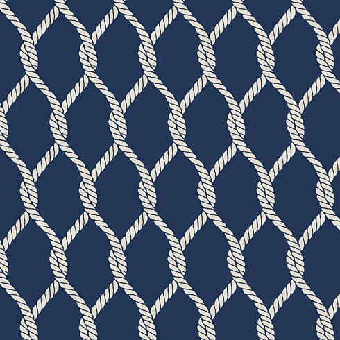 nautical stencil rope design