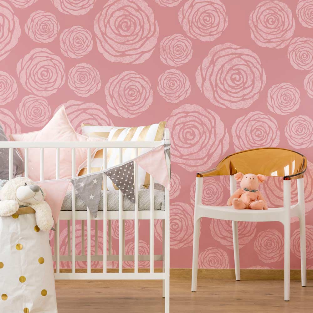 rose stencil wall stencils