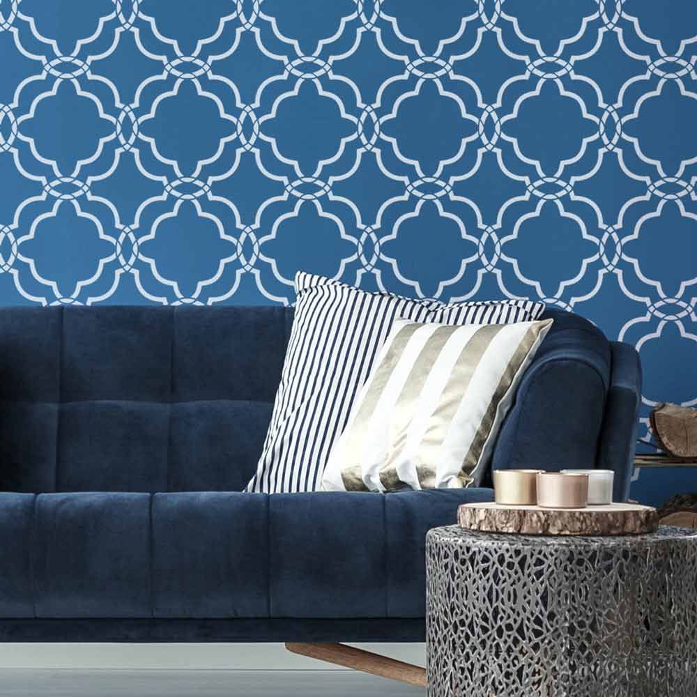 sarah trellis moroccan painted wall