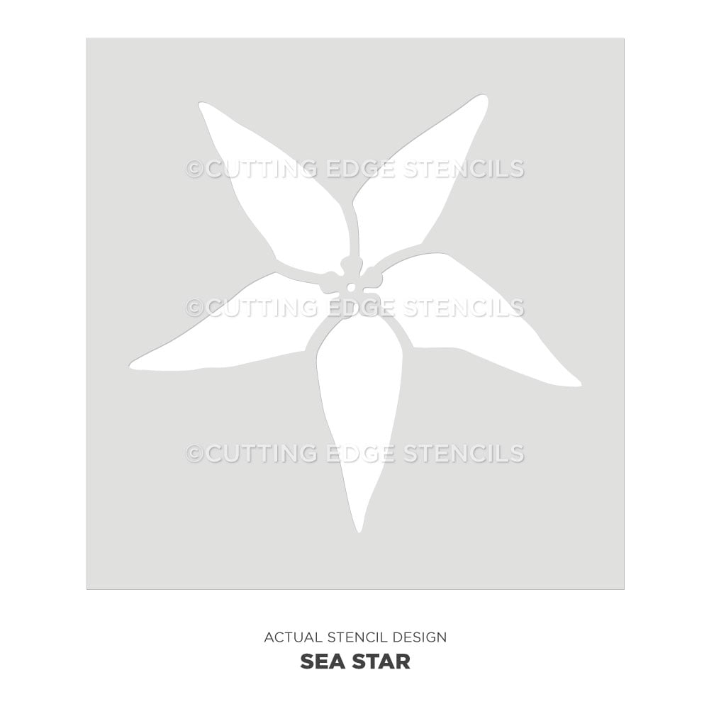 sea star stencil for wall art starfish