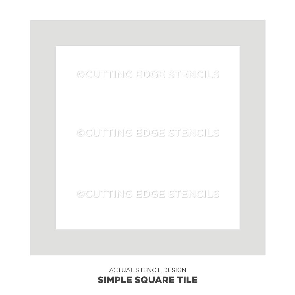 simple square actual stencil image