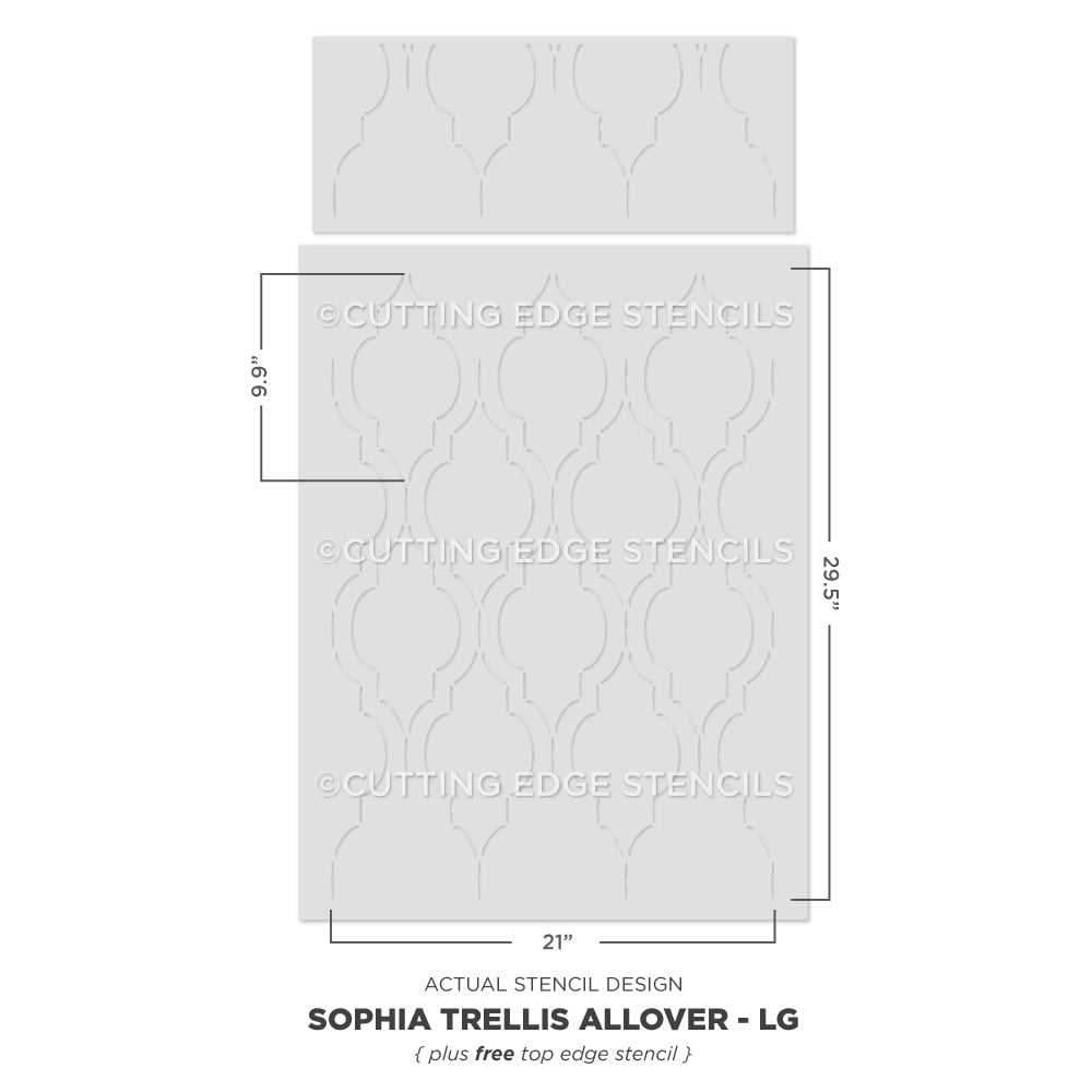 moroccan trellis stencil