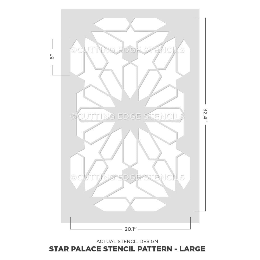 Star Palace Wall and Floor Stencil