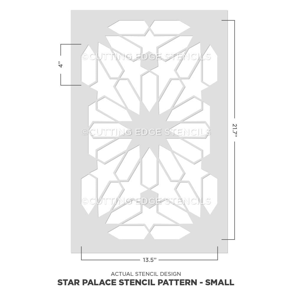 Star Palace Wall and Floor Stencil