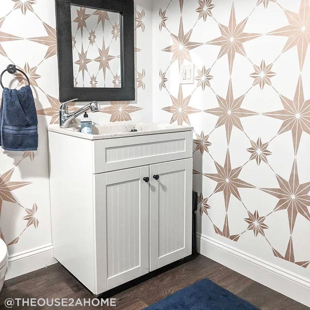 Star Tile Stencil Size: Small