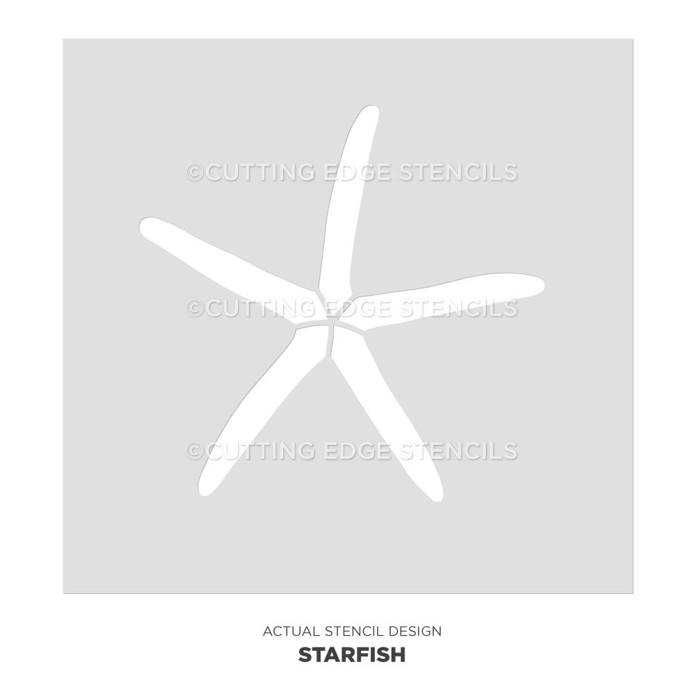 starfish wall art stencil