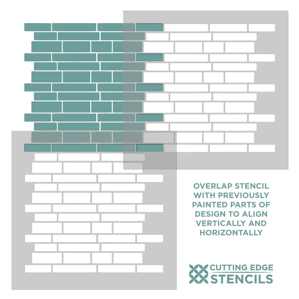 backsplash stencil how to stone alignment photo