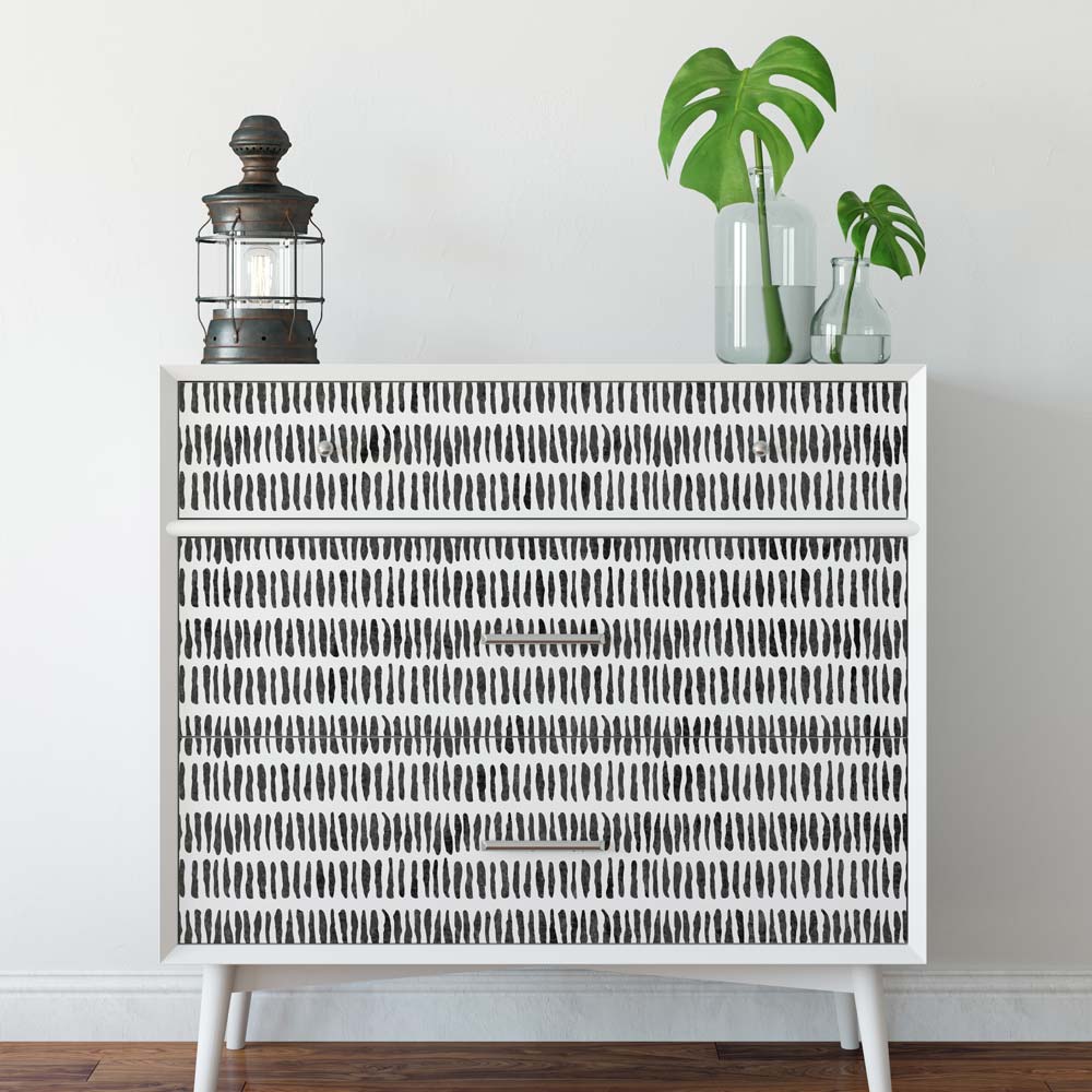 stencil painted furniture black and white stix furniture stencil