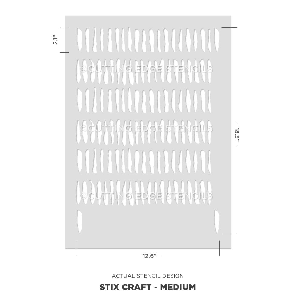 actual image size medium stix stencil for furniture