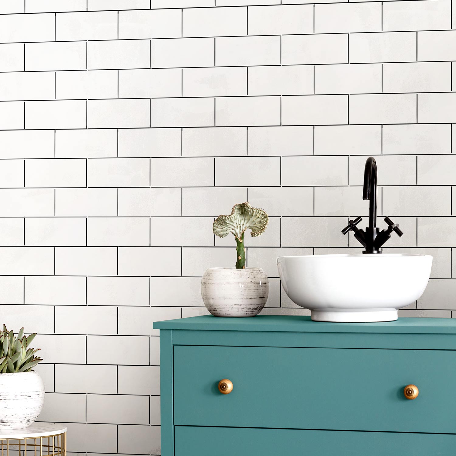 subway tile stencil