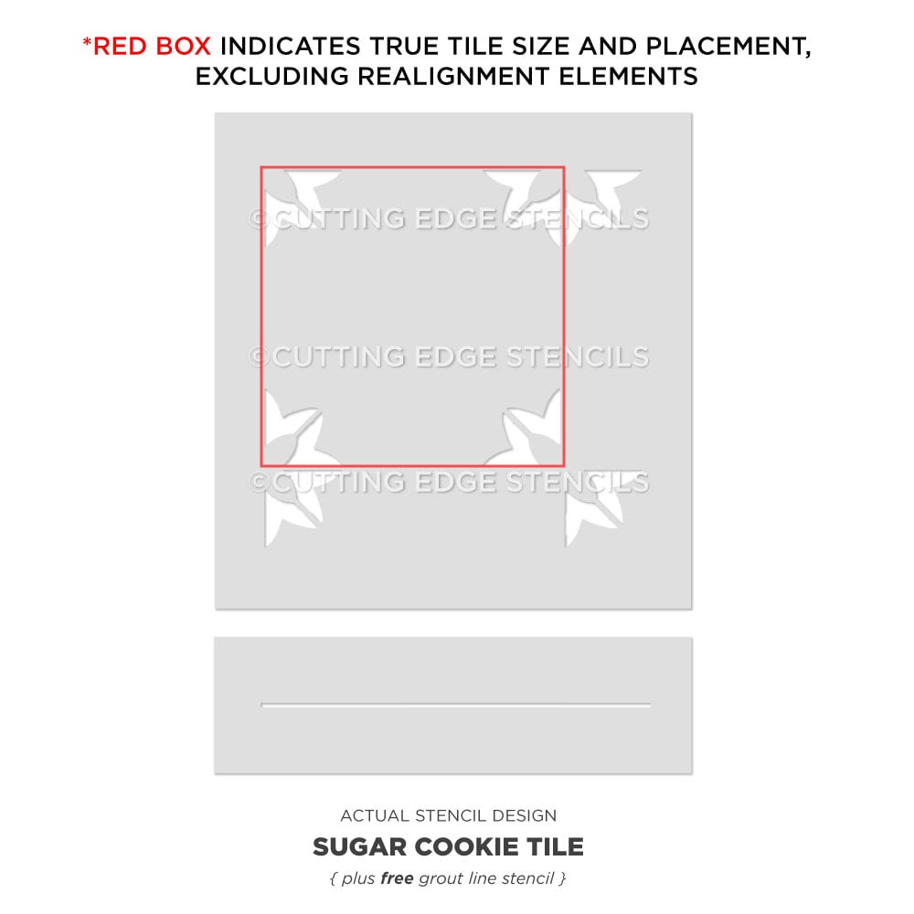 sugar cookie stencil actual image