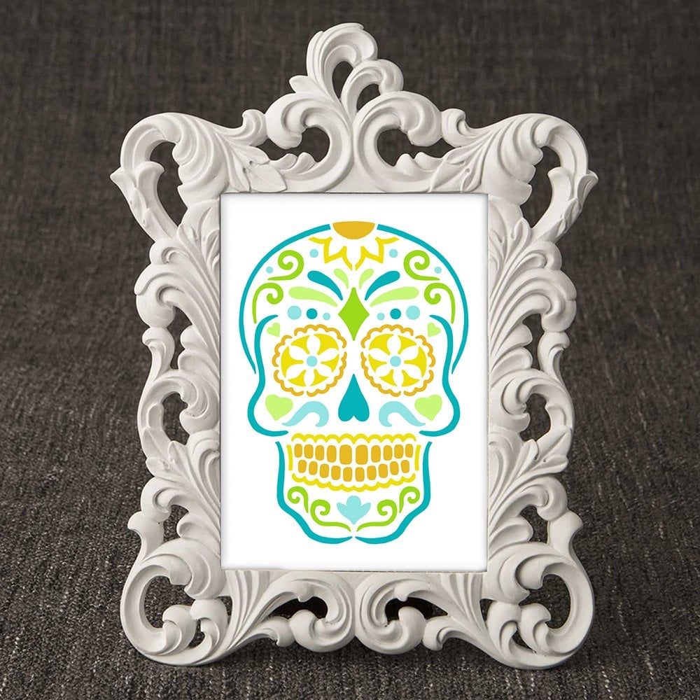 sugar skull diy home decor stencil halloween