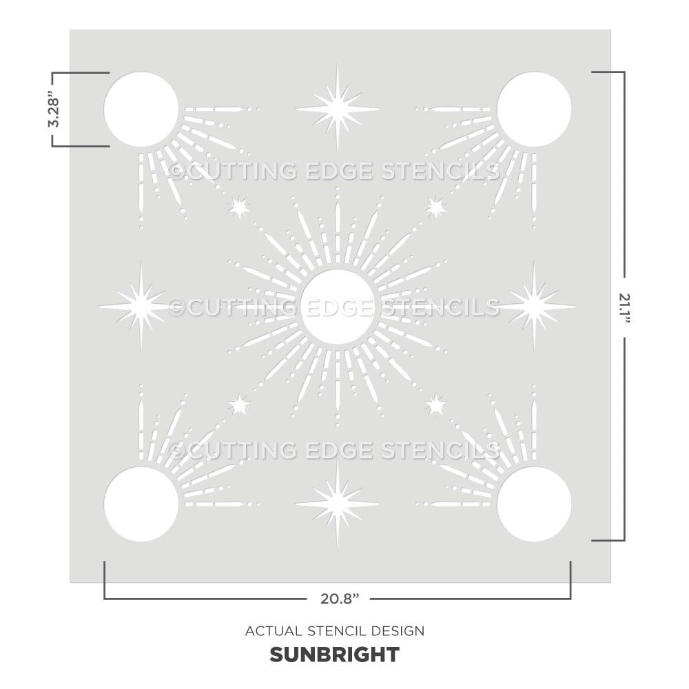 star stencil sunbright wall pattern actual image wall stencil