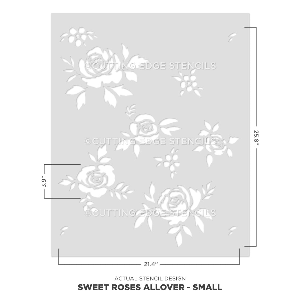 rose flower stencil