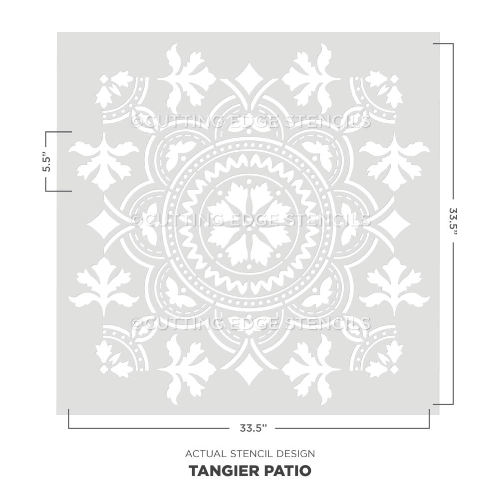 tangier cement patio stencil for floors