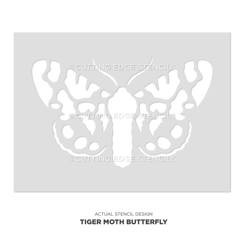 Tiger Moth stencil for walls