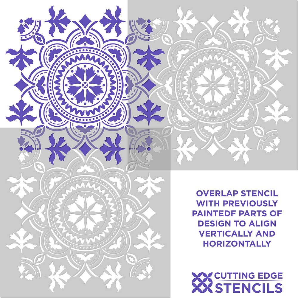 tangier tile stencil alignment