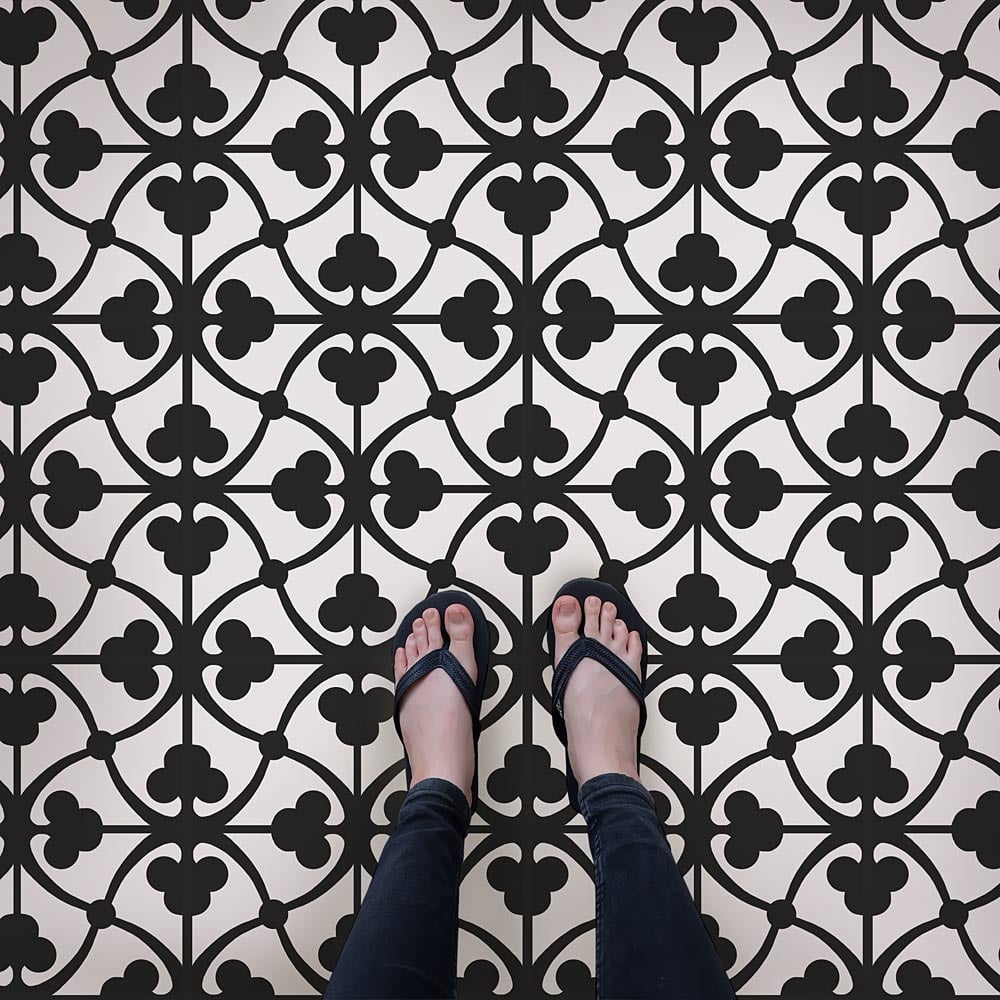 tile floor stencil